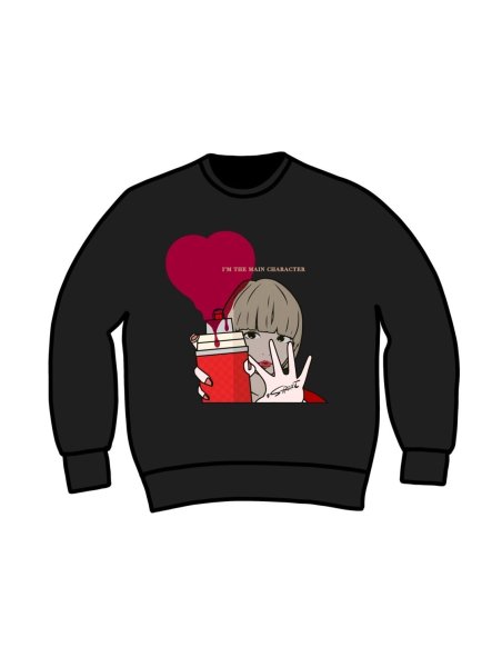 画像1: 【＃STREET No.4】クルーネックスウェット/ブラック サイズ：（S/M/L/XL) (1)