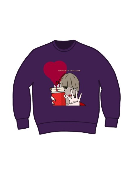 画像1: 【＃STREET No.4】クルーネックスウェット/パープル　サイズ：（S/M/L/XL)  (1)