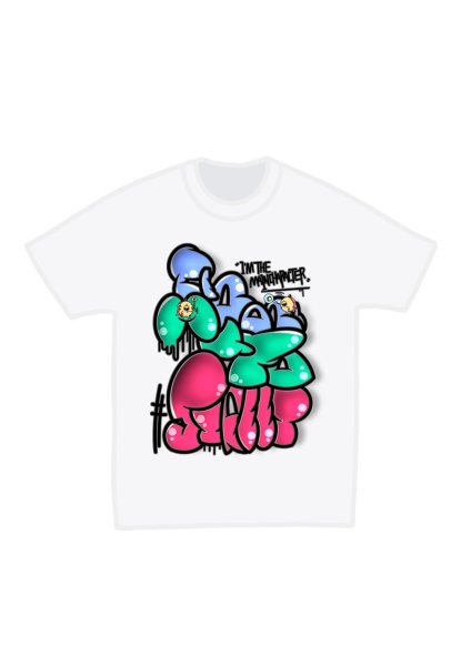 画像1: 【＃STREET x キムなな】Tシャツ/ホワイト サイズ：（120/150/S/M/L/XL)  (1)