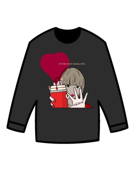 画像1: 【＃STREET No.4】ロングスリーブTシャツ/ブラック サイズ：（XS/S/M/L/XL)  (1)