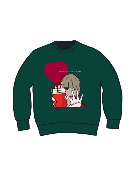 画像1: 【＃STREET No.4】クルーネックスウェット/アイビーグリーン　サイズ：（S/M/L/XL)  (1)